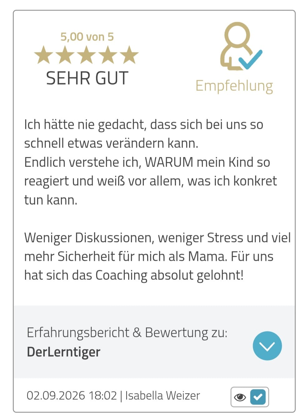 ProvenExpert Bewertung von Lea Sch.